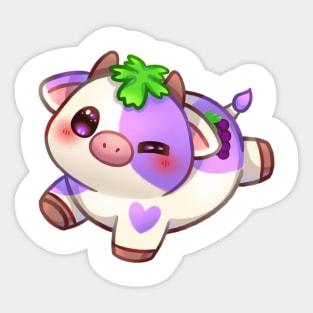 Grape Cow Sticker